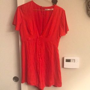 Red hot romper! 🔥 urban outfitters 😍